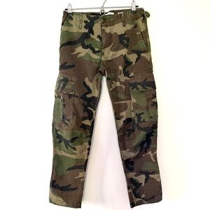 Re/Done Green and Brown Cargo Pants